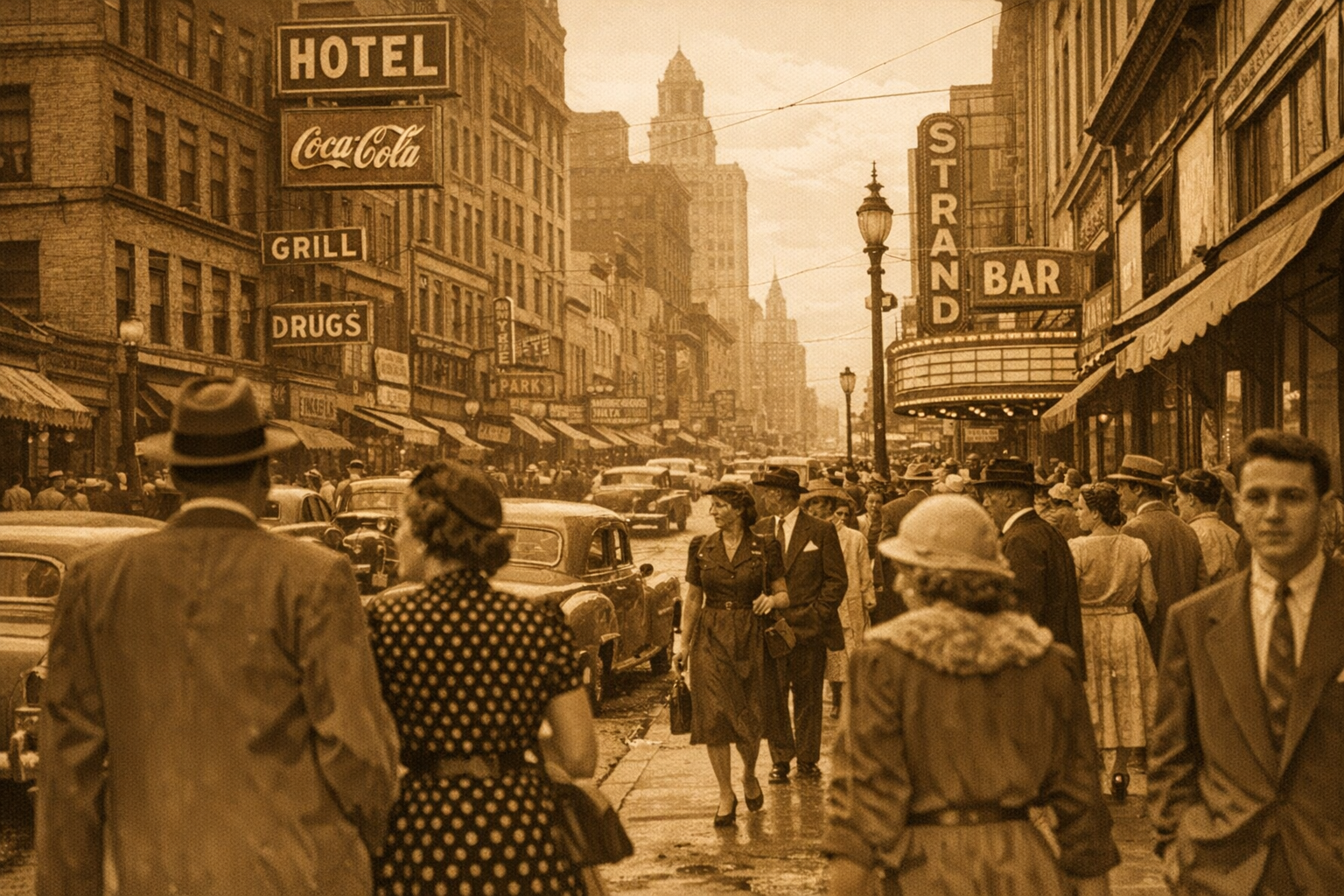 Vintage urban street